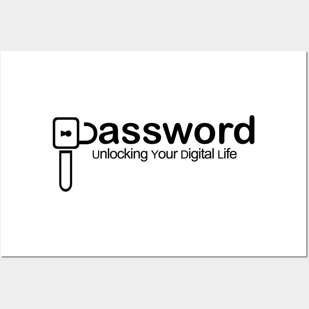 Password unlocking your digital life Wall Art by Fashioned by You, Created by Me A.zed